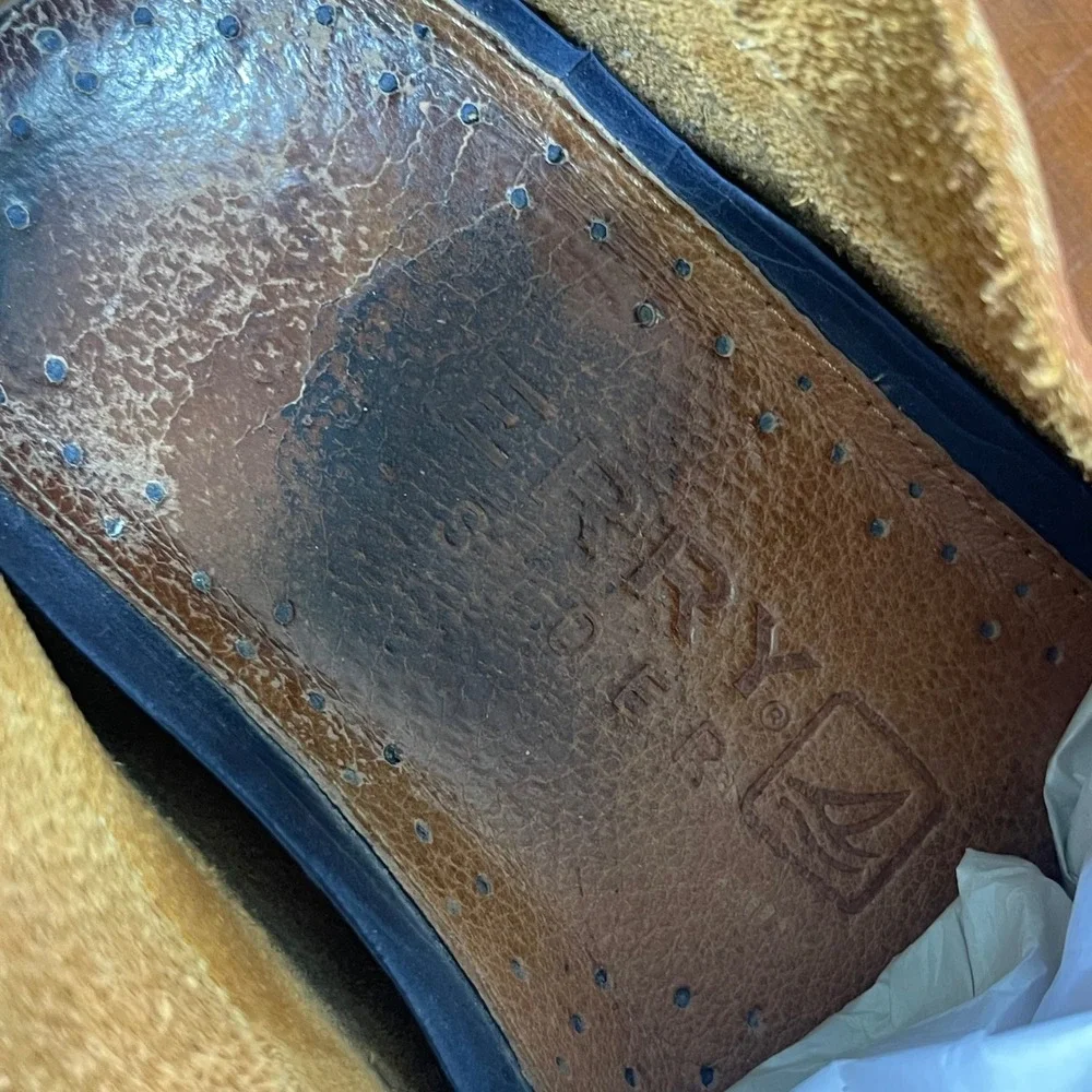 Sperry Top-Sider Brown Leather‎ Boat Shoes Moc Toe Loafers Men's Size 12 M